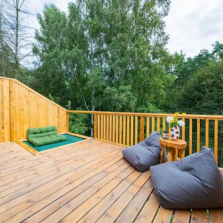 Üdülőpark Nowoczesne Na Drzewie - Jacuzzi - Kolobrzeg - Sauna - Polanaglamp